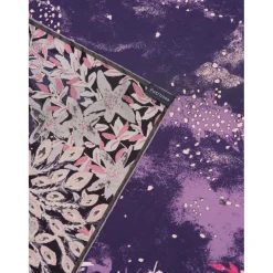 Petrusse Echarpes, Foulards|Carré 100% Soie Idylle lilas - 105x105 cm