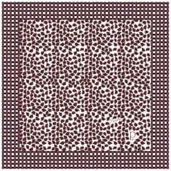 Petrusse Echarpes, Foulards|Carré Pirate en Coton & Laine rouge - 140x140 cm