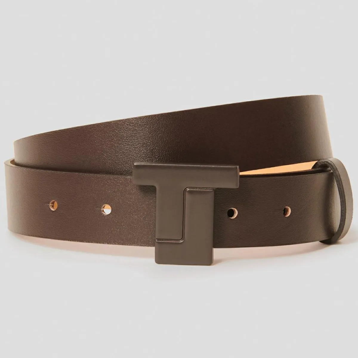 Tara Jarmon Ceintures|Ceinture en Cuir 8 Bis Belt chocolat