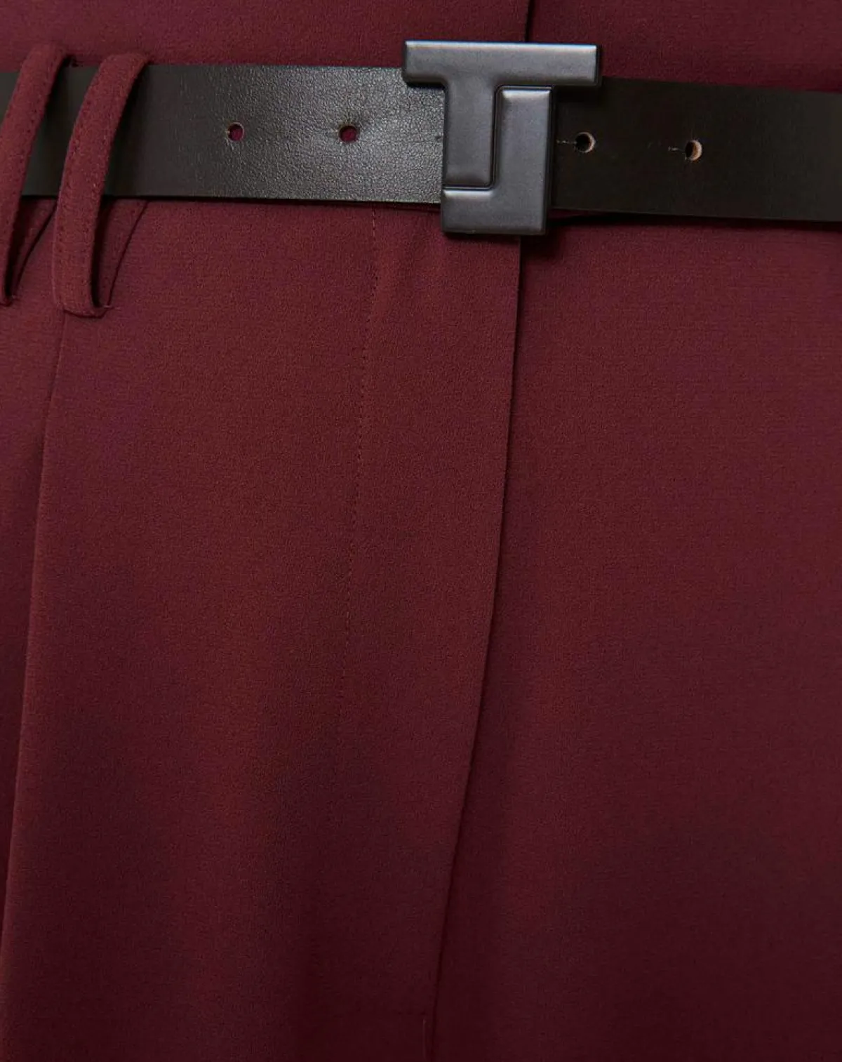 Tara Jarmon Ceintures|Ceinture en Cuir 8 Bis Belt chocolat