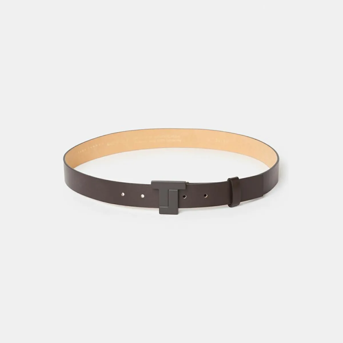 Tara Jarmon Ceintures|Ceinture en Cuir 8 Bis Belt chocolat