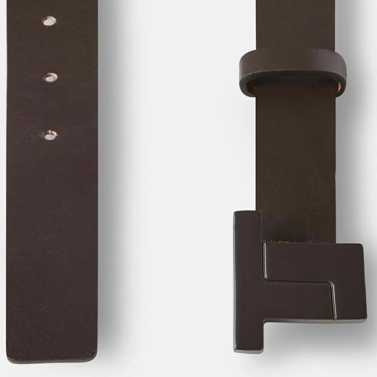 Tara Jarmon Ceintures|Ceinture en Cuir 8 Bis Belt chocolat