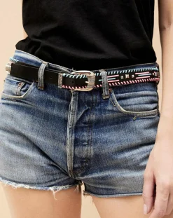 Wild Ceintures|Ceinture en Cuir Dinka noire