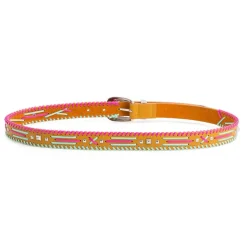 Wild Ceintures|Ceinture en Cuir Dinka ocre