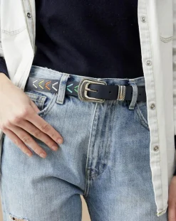 Wild Ceintures|Ceinture en Cuir Kimmy marine