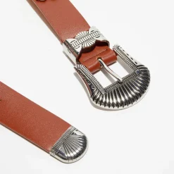Wild Ceintures|Ceinture en Cuir Marge marron