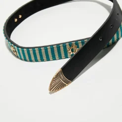 Wild Ceintures|Ceinture en Cuir Sayulita noire