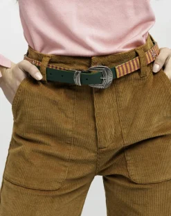 Wild Ceintures|Ceinture en Cuir Sayulita verte