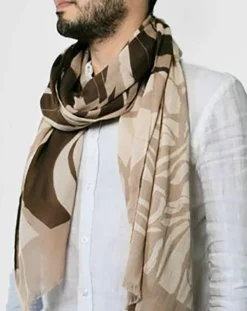 Petrusse Echarpes, Foulards|Écharpe 100% Coton Bio Onde sable - 70x200 cm