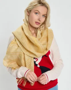 Petrusse Echarpes, Foulards|Écharpe 100% Lin Paille blé - 50x190 cm