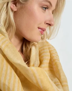 Petrusse Echarpes, Foulards|Écharpe 100% Lin Paille blé - 50x190 cm