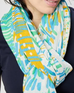 Petrusse Echarpes, Foulards|Écharpe Calypso azur - 100x200 cm