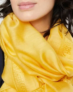 Petrusse Echarpes, Foulards|Écharpe en Laine & Soie Elegie mimosa - 70x200 cm