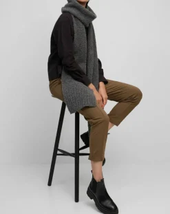 Marc O'Polo Echarpes, Foulards|Écharpe en Laine mélangée et bouclée gris foncé