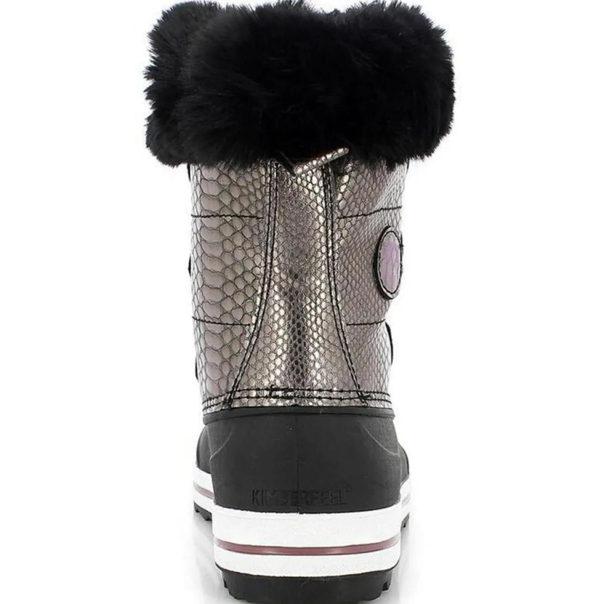 Kimberfeel Bottines|Chaussures de Montagne Diana fourrées noir/argenté