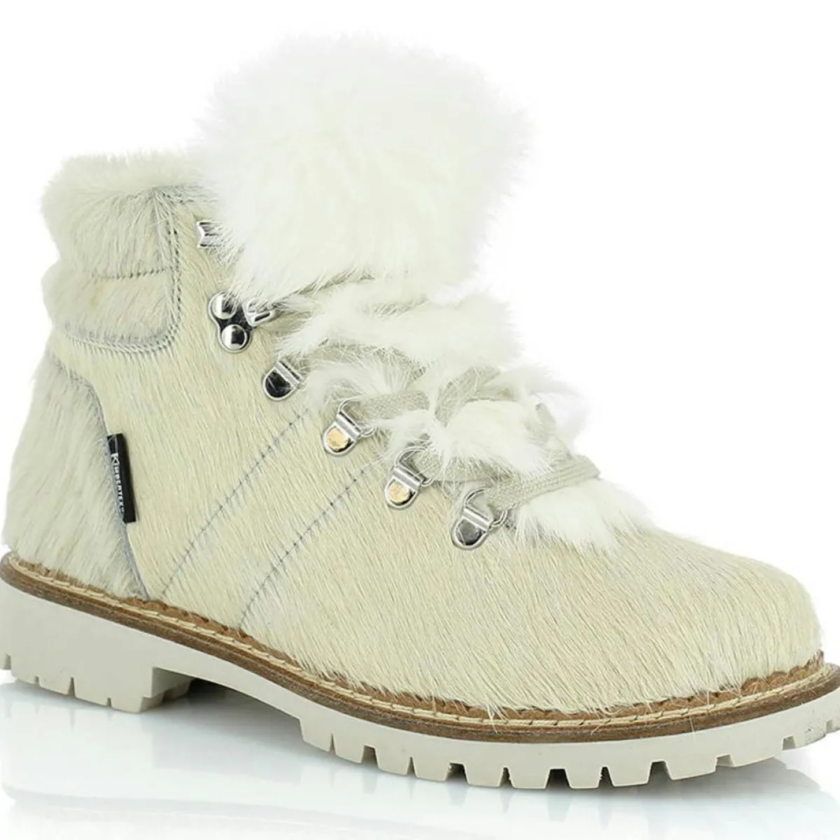 Kimberfeel Bottines|Chaussures de Montagne en Poulain Clarissa blanches