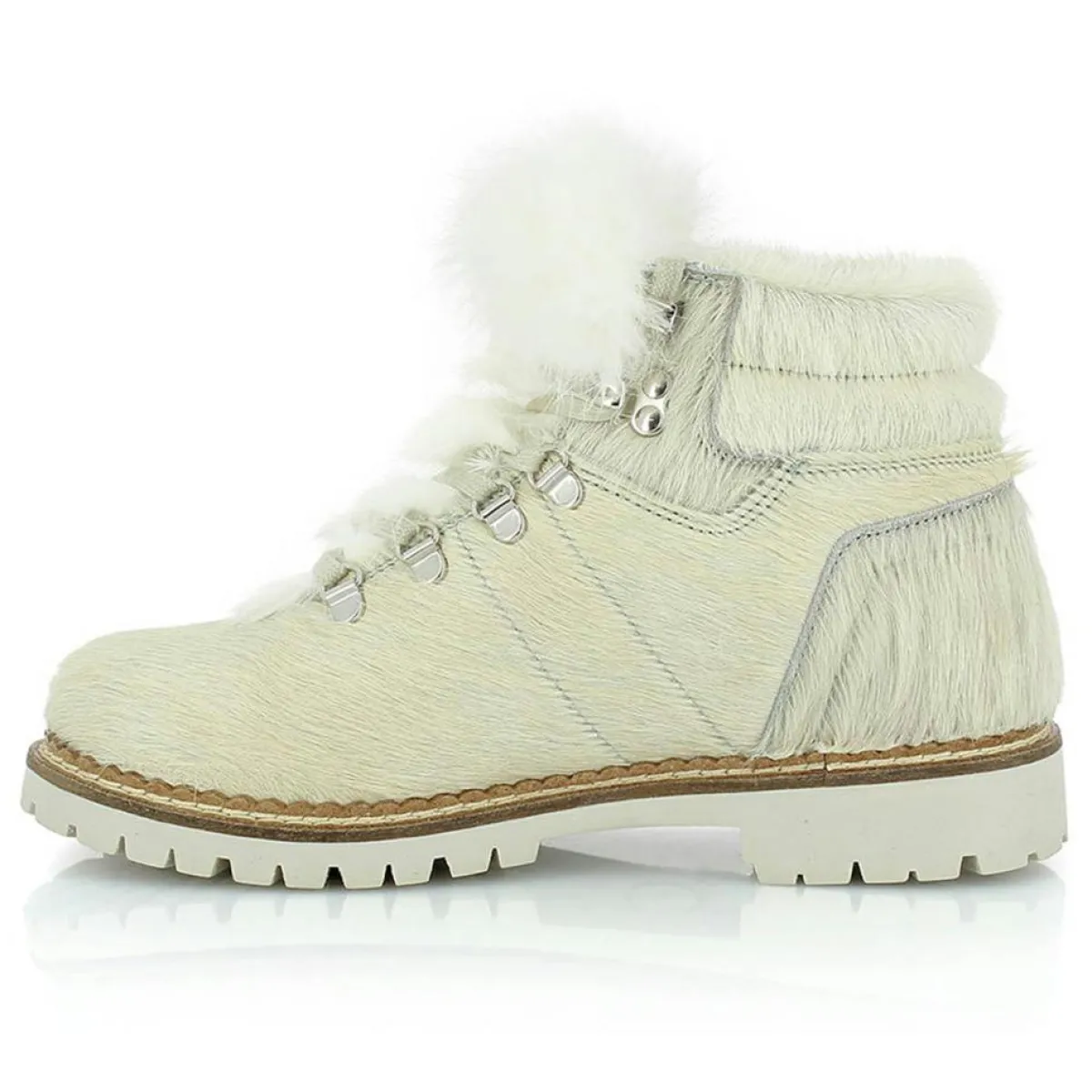 Kimberfeel Bottines|Chaussures de Montagne en Poulain Clarissa blanches