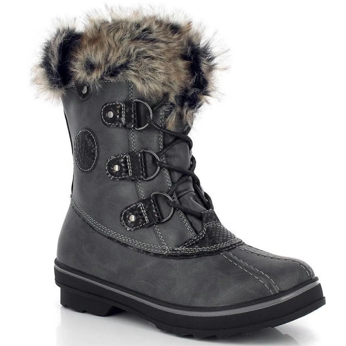Kimberfeel Bottes|Chaussures de Montagne fourrées Emmy anthracite