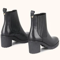 Cosmoparis Bottines|Chelsea boots en Cuir Bena noirs - Talon 7 cm