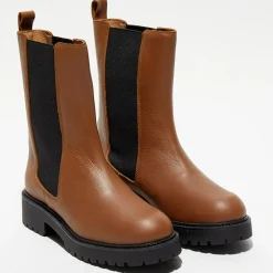 Apologie Bottines|Chelsea Boots en Cuir Carmen camel