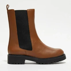 Apologie Bottines|Chelsea Boots en Cuir Carmen camel
