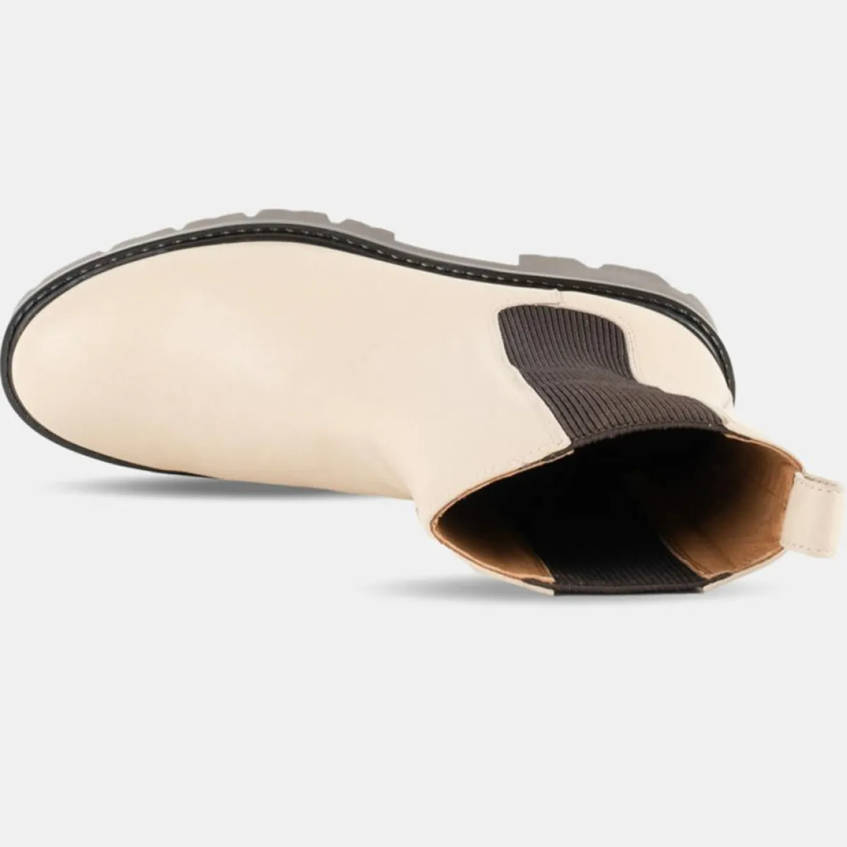 Bobbies Bottines|Chelsea Boots en Cuir écrues