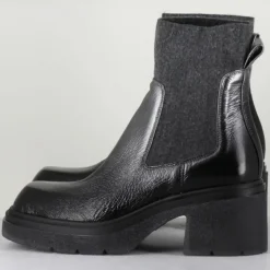 Garrice Lab Bottines|Chelsea boots en Cuir Gusto anthracite - Talon 6 cm