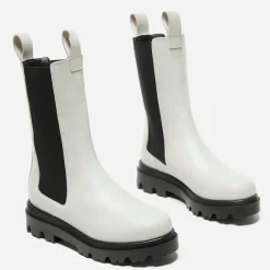 Flattered Bottines|Chelsea boots en Cuir Lia crème