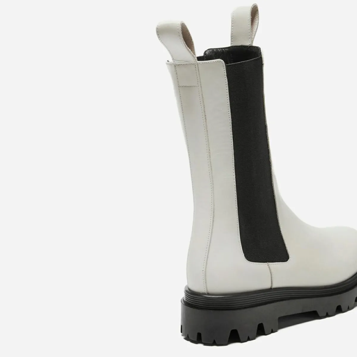 Flattered Bottines|Chelsea boots en Cuir Lia crème