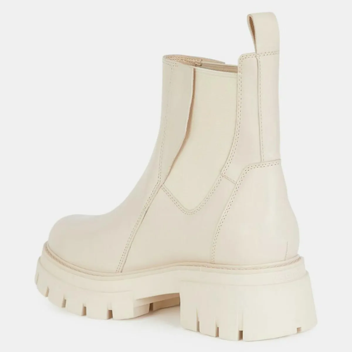 Ash Bottines|Chelsea Boots en Cuir Links beiges - Talon 6 cm