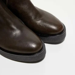 Garrice Lab Bottines|Chelsea boots en Cuir marron - Talon 4.5 cm