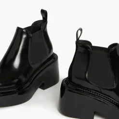 Sonia Rykiel Bottines|Chelsea boots en Cuir Montresor noires - Talon 6 cm