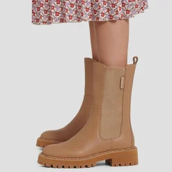 Liu-Jo Bottines|Chelsea Boots en Cuir Onna beiges