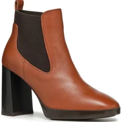 Geox Bottines|Chelsea Boots en Cuir Teulada brandy/coffee - Talon 9.5 cm