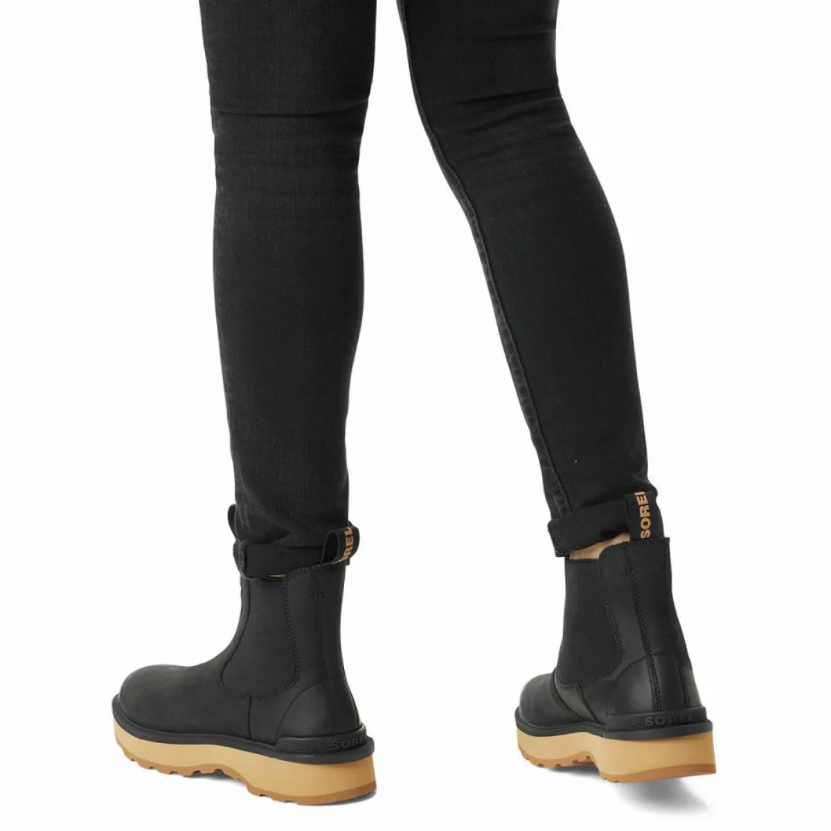 Sorel Bottines|Chelsea boots en Velours de Cuir Hi-Line noires