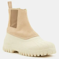 Diemme Bottines|Chelsea Boots en Velours de Cuir Balbi beiges