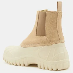 Diemme Bottines|Chelsea Boots en Velours de Cuir Balbi beiges