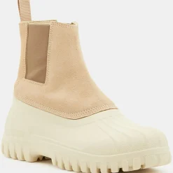 Diemme Bottines|Chelsea Boots en Velours de Cuir Balbi beiges