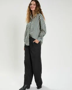 The Korner Chemises|Chemise Emy bleu/crème