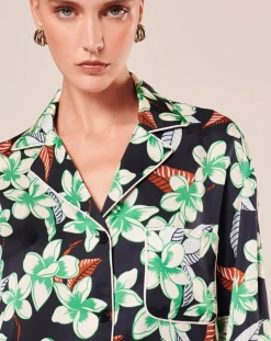 Tara Jarmon Chemises|Chemise à motif fleurs nocturne