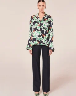 Tara Jarmon Chemises|Chemise à motif fleurs nocturne
