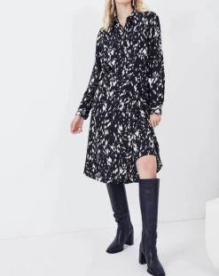 See u Soon Chemises|Chemise Acacia tachetée noire