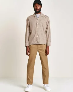 Bellerose Chemises|Chemise ajustée Goet à carreaux beige