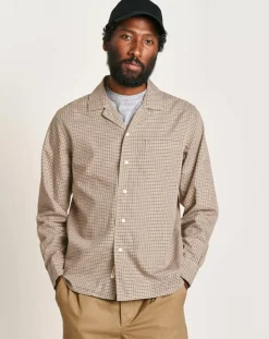 Bellerose Chemises|Chemise ajustée Goet à carreaux beige