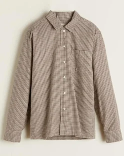 Bellerose Chemises|Chemise ajustée Goet à carreaux beige