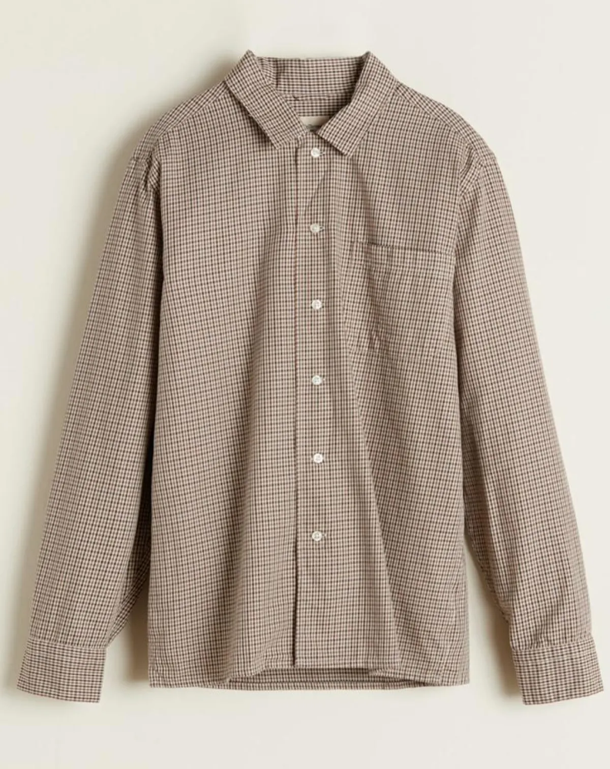 Bellerose Chemises|Chemise ajustée Goet à carreaux beige