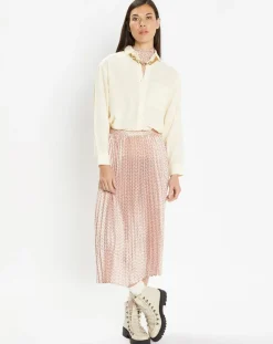 Galeries Lafayette Chemises|Chemise ample et fluide Paros écrue