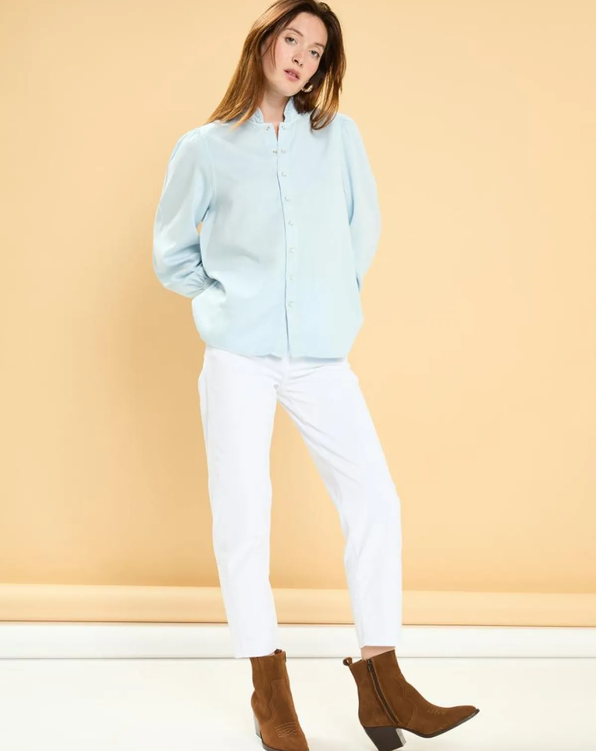 Acquaverde Chemises|Chemise Arielle cloud