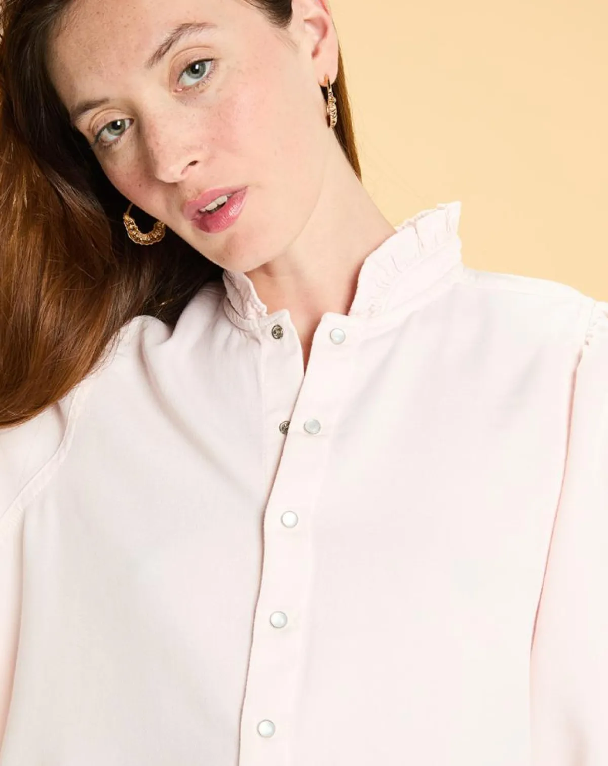 Acquaverde Chemises|Chemise Arielle rose pâle