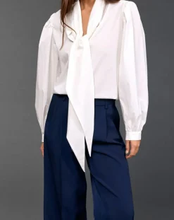 Lauren Vidal Chemises|Chemise Azami rayée blanche